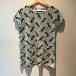 Forever 21 dinosaurs long tee t shirt